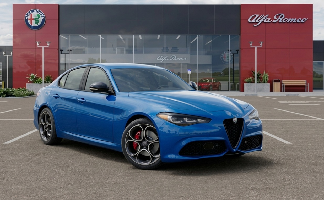 2025 Alfa Romeo Giulia for sale at Palmetto Alfa Romeo-FIAT in Miami, featuring Italian luxury design and performance-inspired styling.