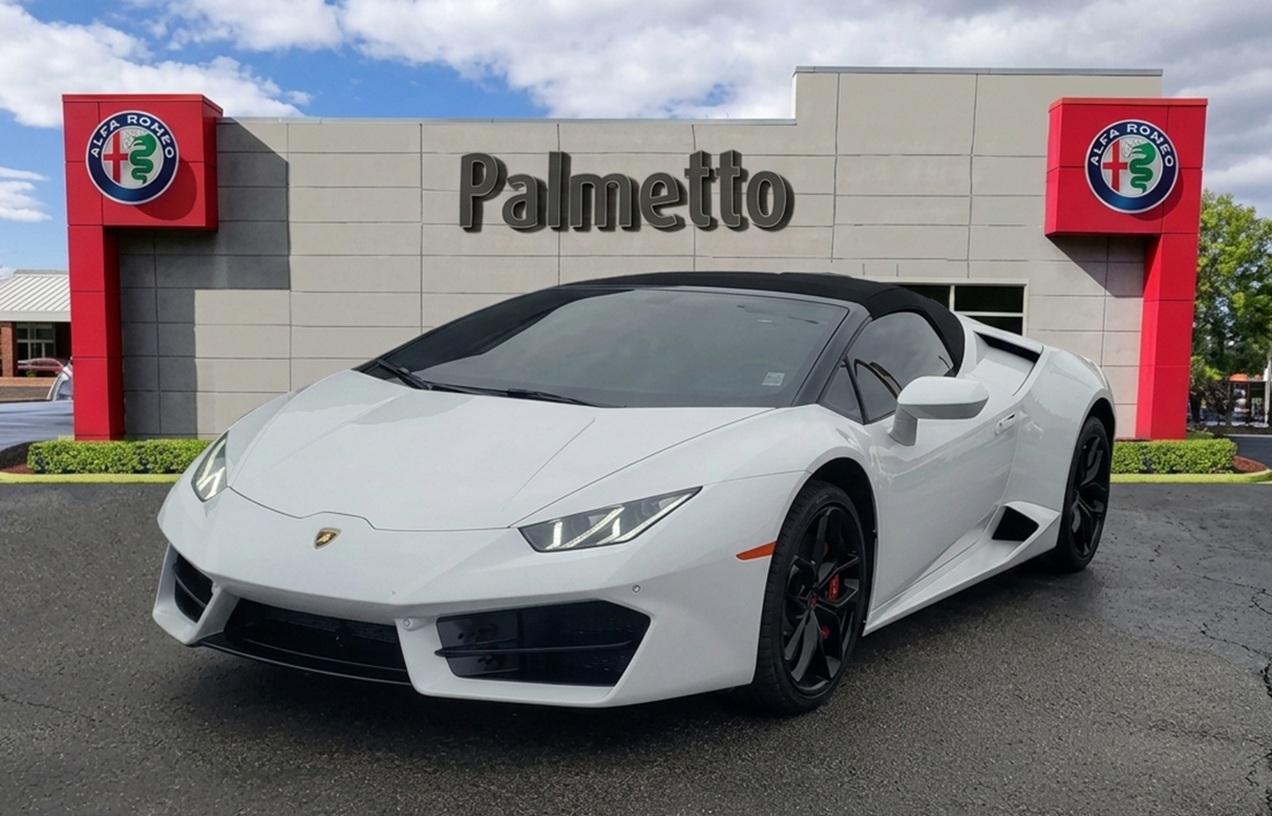 Used 2017 Lamborghini Huracan Spyder: A top-tier Lamborghini Huracán for sale, now available at Palmetto Alfa Romeo-FIAT in Miami.