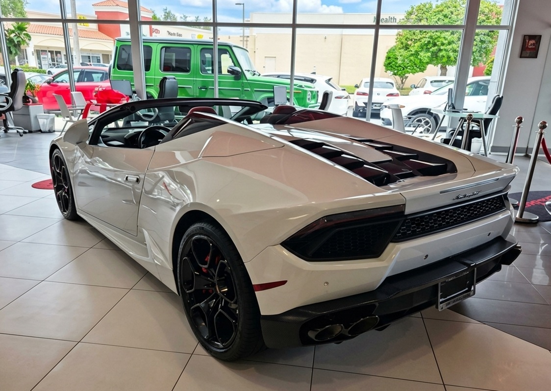 Used 2018 Lamborghini Huracan: A top-tier Lamborghini Huracán for sale, now available at Palmetto Alfa Romeo-FIAT in Miami.