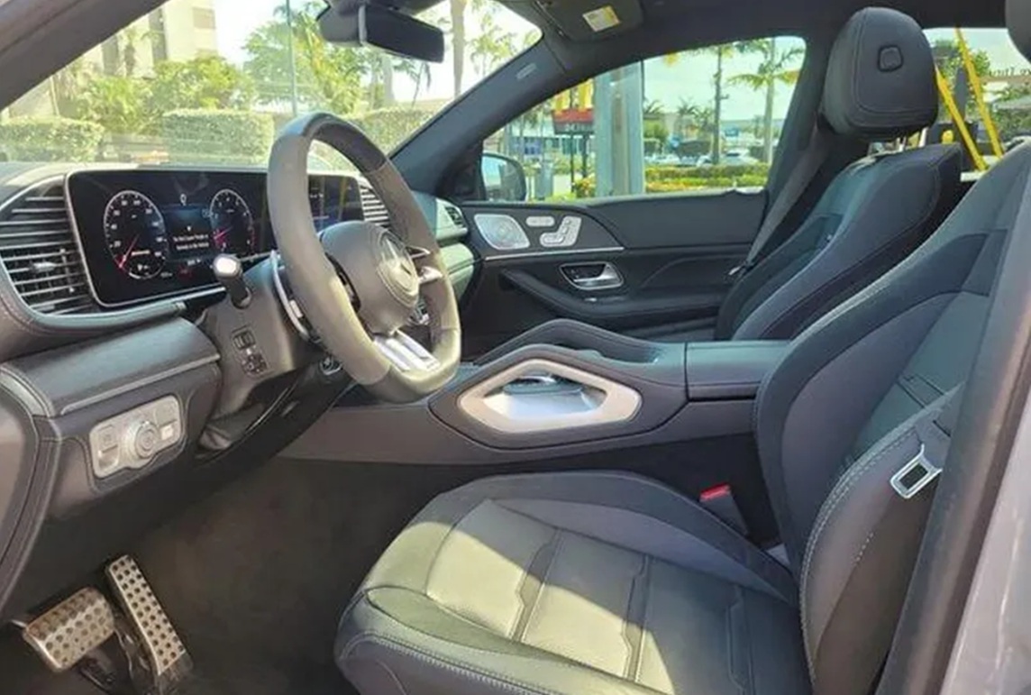 Used 2024 Mercedes-Benz AMG GLE 53 int: One of the exclusive luxury car models in the BMW vs Mercedes-Benz comparison. Available today at Palmetto Alfa Romeo-FIAT, Miami.