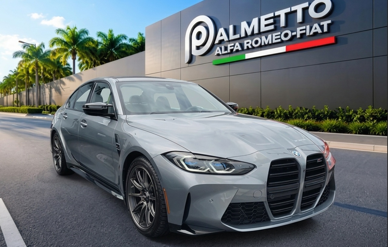2023 BMW M3 Competition: Luxury car lease deals in Miami for 2026 at Palmetto Alfa Romeo-FIAT.