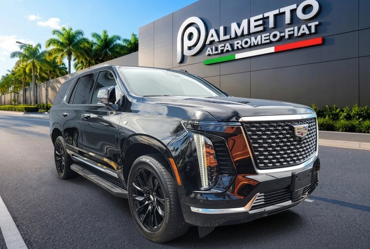 2025 Cadillac Escalade Premium: Luxury car lease deals in Miami for 2026 at Palmetto Alfa Romeo-FIAT.