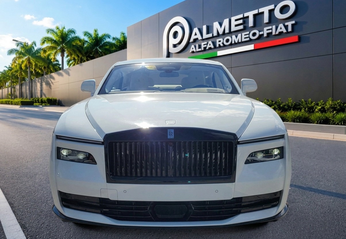 2026 Rolls-Royce Spectre front: One of the luxury options from the 2026 Rolls-Royce lineup, available now at Palmetto Alfa Romeo-FIAT, Miami.